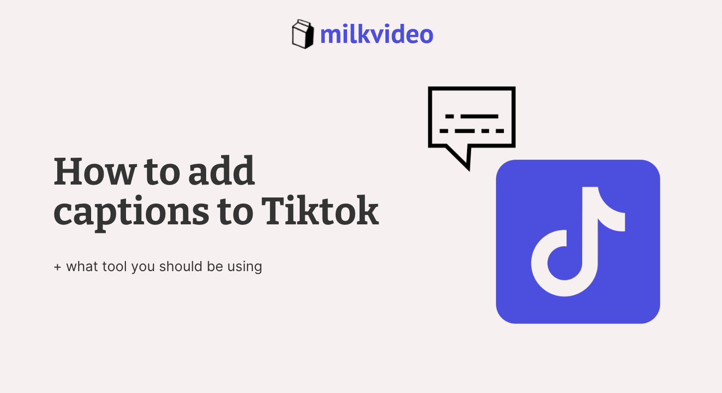 How to add captions to Tiktok